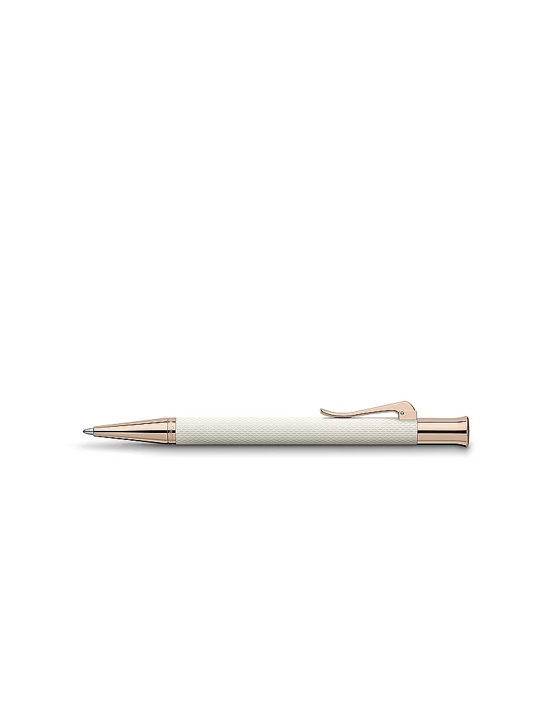 GRAF VON FABER-CASTELL Stylo bille rotatif Guilloche Champagne Blush blanc